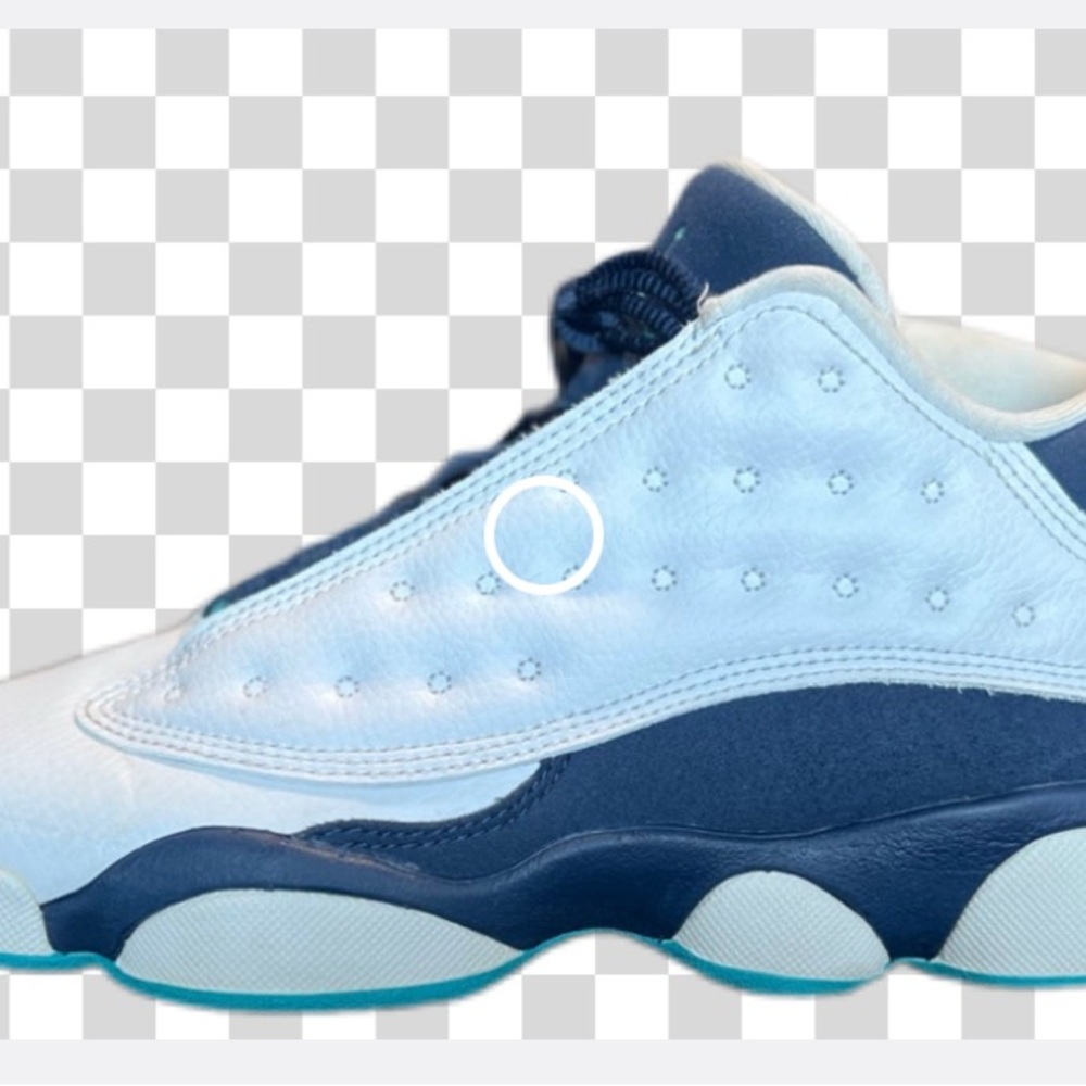 Jordan Women's Sneakers - Navy and Light Blue